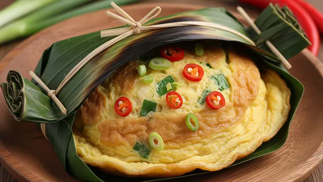 Telur Dadar Daun Pisang