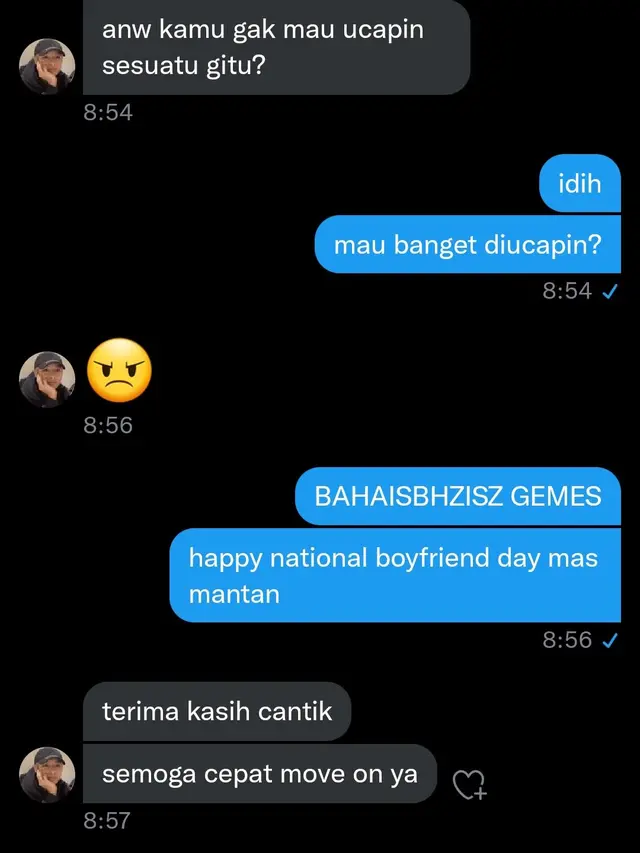 6 Balasan Chat Ucapan Happy National Boyfriend Day Ini Bikin Senyum Sendiri