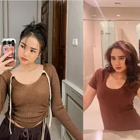 Beda Gaya Fuji Vs Tissa Biani Ini Curi Perhatian (Sumber: Instagram/fuji_an,tissabiani)