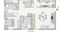 8 Inspirasi Desain Rumah 9x12 3 Kamar Tidur Sederhana, Optimal untuk Keluarga Modern