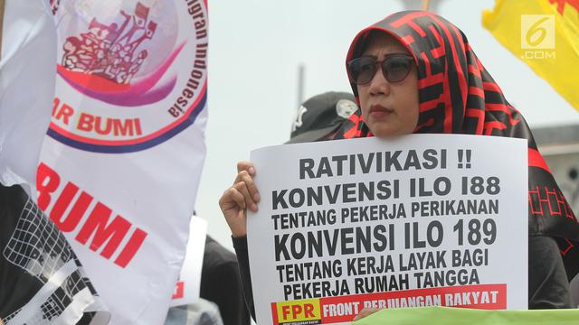 Hari Buruh Migran Internasional 2018, Massa Geruduk Istana Merdeka