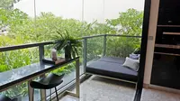 Balkon tipe empat kamar tidur di Martin Modern, Singapura. (Liputan6.com/Asnida Riani)