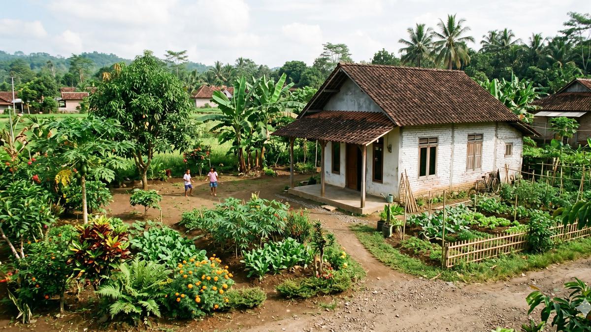 7 Desain Rumah 1 Lantai Atap Genteng Budget Rp50 Juta di Desa