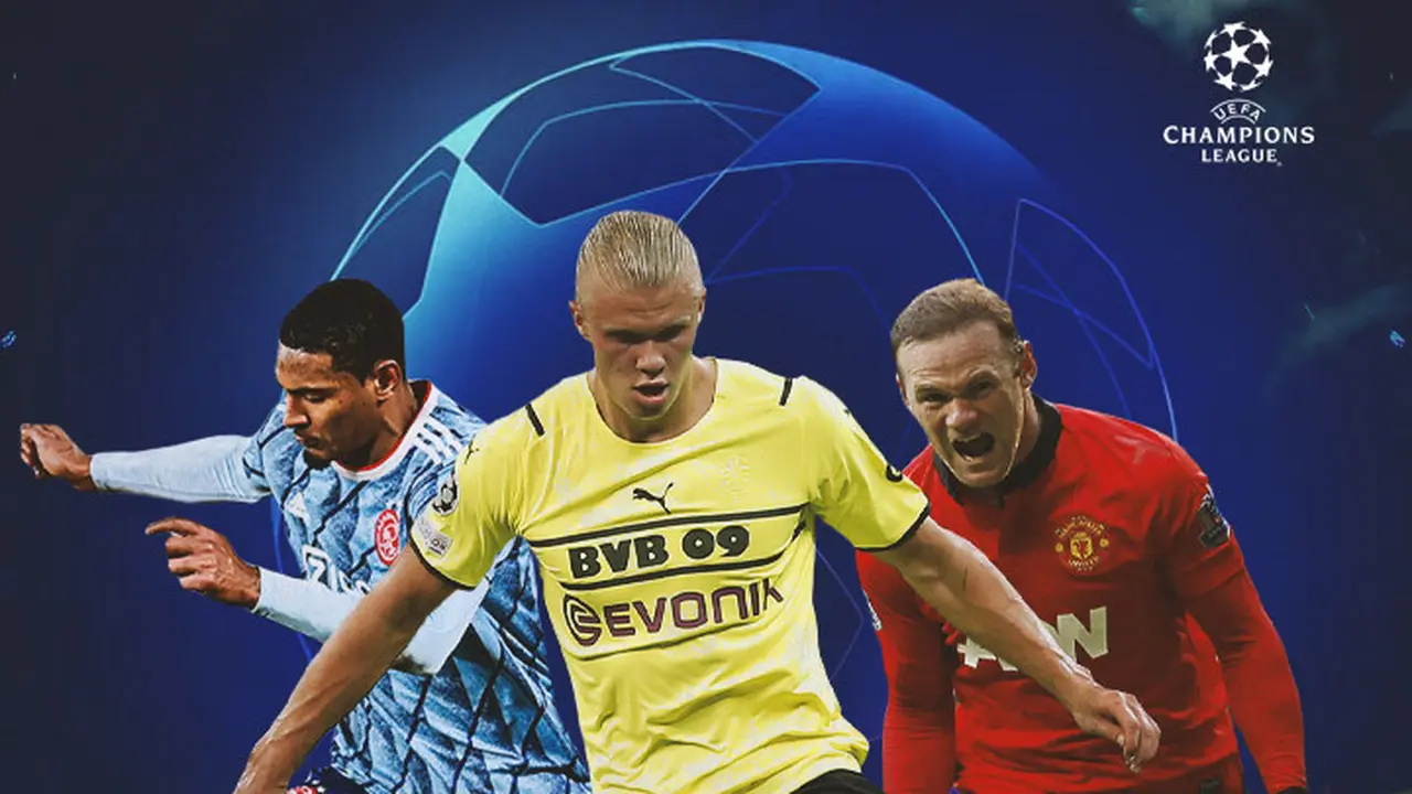 UEFA - Sebastien Haller, Erling Haaland, Wayne Rooney