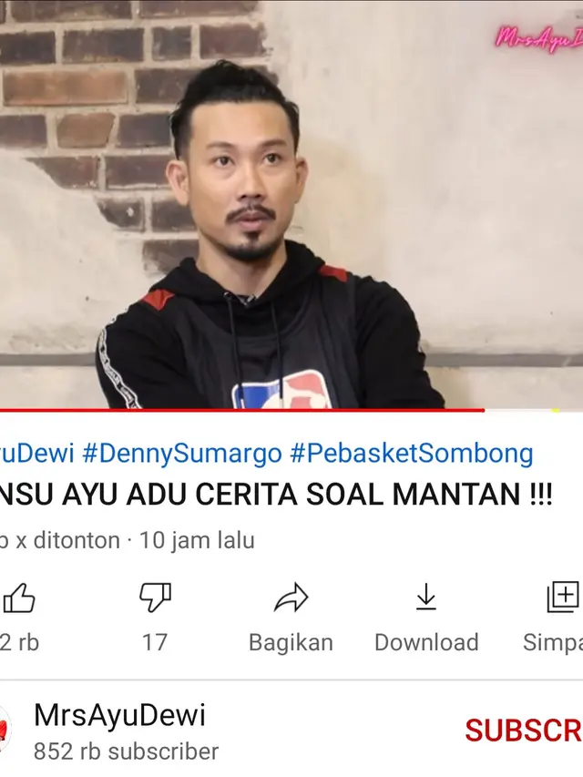 Denny Sumargo dalam konten Ayu Dewi. (Foto: YouTube MrsAyuDewi)