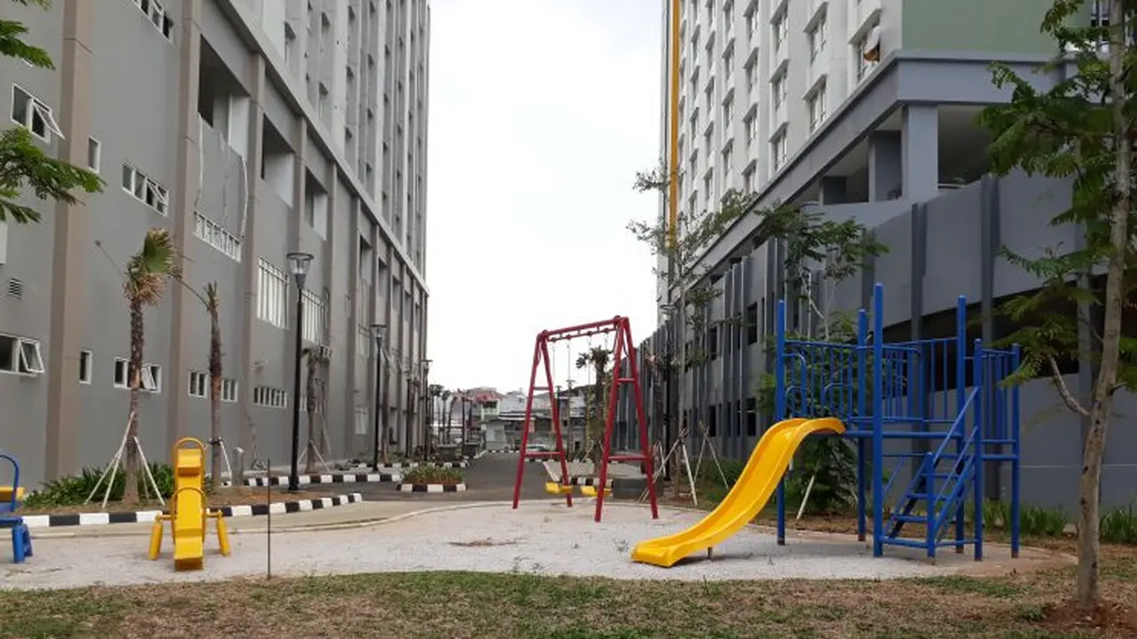 Komplek Wisma Atlet yang berlokasi di Kemayoran, Jakarta Utara. (Ilyas Istianur/Liputan6.com)