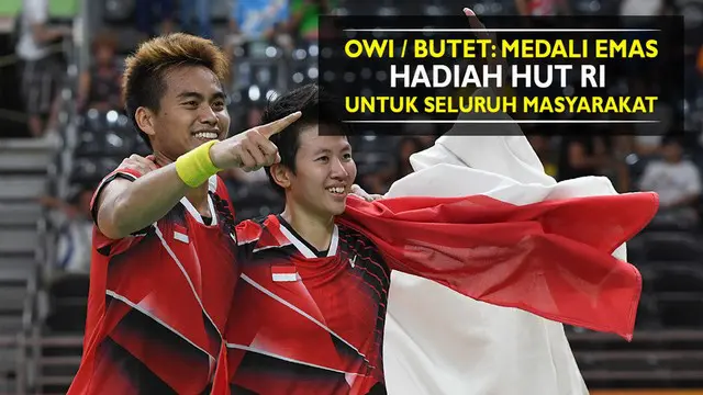 Video Tontowi Ahmad / Liliyana Natsir persembahkan medali emas sebagai hadiah HUT RI untuk seluruh masyarakat Indonesia.