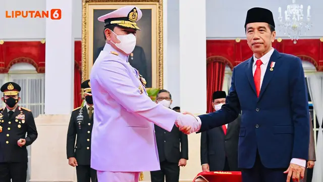 Banner Infografis Menanti Gebrakan Awal Panglima TNI Laksamana Yudo Margono. (Foto: Laily Rachev - Biro Pers Sekretariat Presiden)