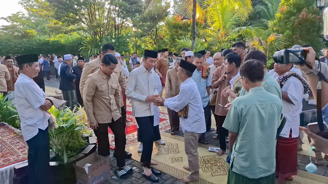 Jokowi Salat Idul Adha