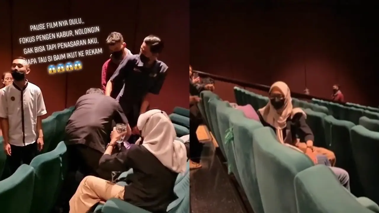 Wanita Kesurupan di Bioskop