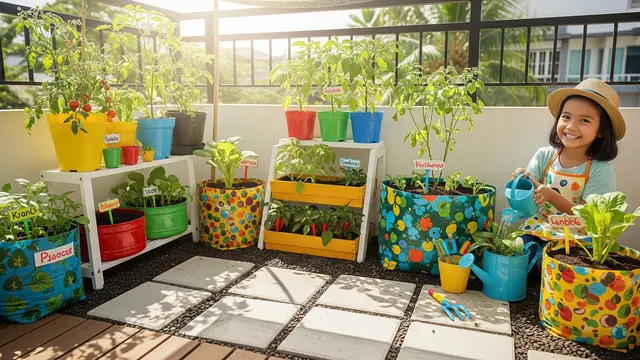 Model Kebun Mini untuk Anak-anak Belajar Berkebun di Rumah