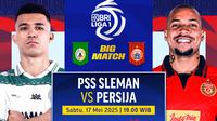 PSS Sleman vs Persija di BRI Liga 1 2024/25 (Sumber: Dok. Vidio)