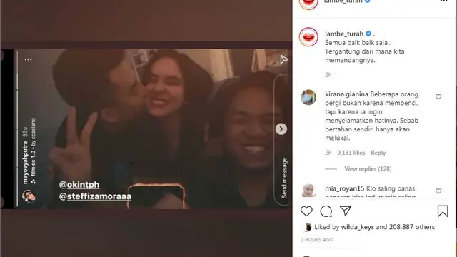 Niko Al Hakim cium artis Steffi Zamora
