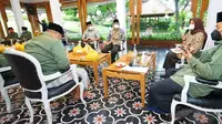 Bupati Banyuwangi Ipuk Fiestiandani bertemu NU. (Foto:Dok.Pemkab Banyuwangi)