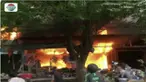 Empat toko di Jalan Raya Kuta Bumi, Pasar Kemis, Tangerang, Banten, ludes dilalap si jago merah. Diduga ada konsleting listrik di salah satu toko.