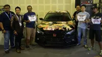 Bodi Civic Type R itu, dihiasi desain batik sebagai perwujudan nyata dari kompetisi desain diecast dengan model mobil yang sama.