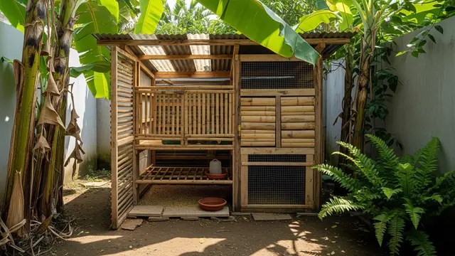 Cara Ternak Ayam Kampung 5 Ekor di Halaman Sempit/Gemini AI