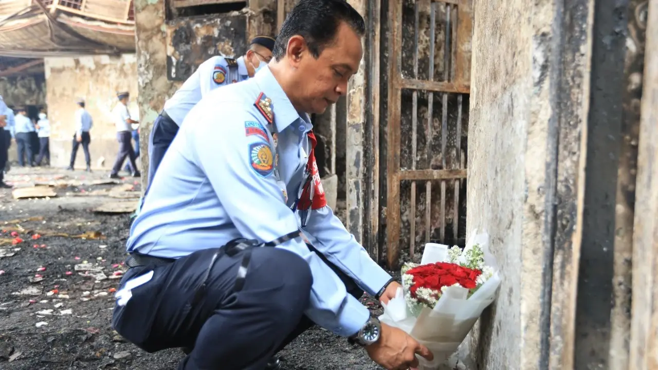 Tabur Bunga di Lapas Kelas I Tangerang