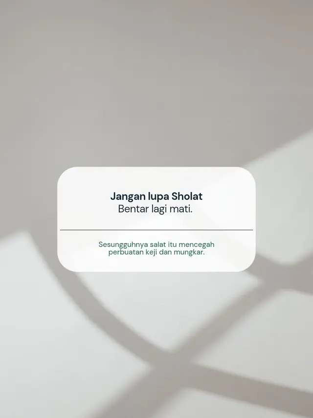 Contoh Wallpaper Jangan Lupa Sholat yang Unik dan Menarik, Jadi