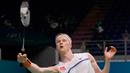 Anders Antonsen saat melawan Anthony Sinisuka Ginting pada pertandingan tunggal putra turnamen bulu tangkis Malaysia Open 2023 di Bukit Jalil Axiata Arena, Kuala Lumpur, Malaysia, Kamis (12/1/2023). Anthony Sinisuka Ginting mengalahkan Anders Antonsen dengan skor 21-14, 17-21, dan 21-17. (AP Photo/Vincent Thian)