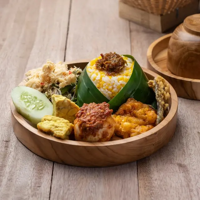 nasi jagung lauk