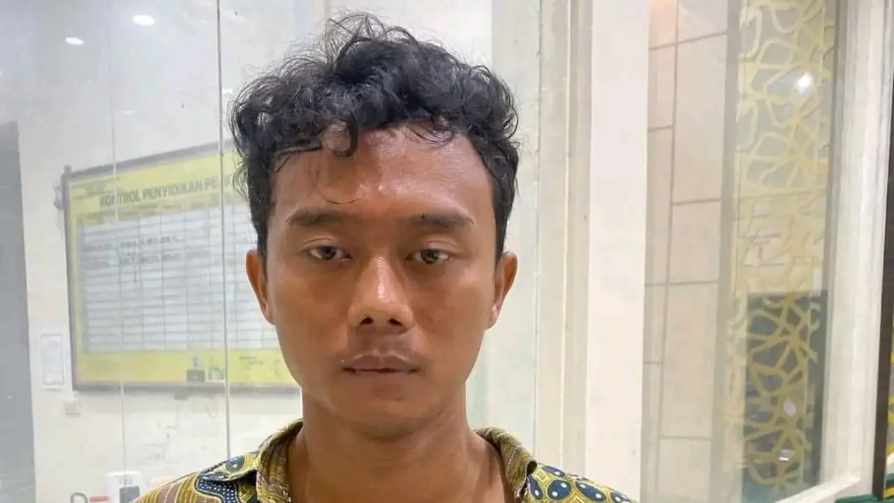 Tampang pelaku pembunuh guru di Mesuji, Lampung. Foto : (Polres Mesuji)