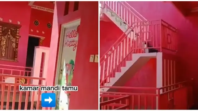 Viral Rumah Berdesain Serba Hello Kitty Berwarna Pink, Ini 7 Potretnya yang Curi Perhatian