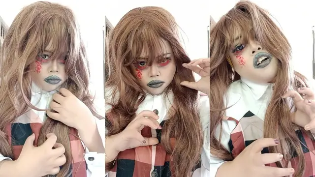 6 Potret Kekeyi Cosplay Setan Ini Nyeleneh Pol, Netizen: Sumpah Kaget