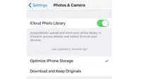 Simpan foto beresolusi tinggi dengan layanan iCloud (Sumber: Business Insider)