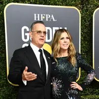 Tom Hanks dan Rita Wilson. (VALERIE MACON / AFP)