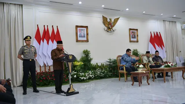 Wapres Ma'ruf Amin menghadiri acara penganugerahan Santripreneur Award 2023.