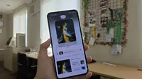 Menggunakan Circle to Search di Galaxy A55 untuk mendapatkan inspirasi liburan akhir tahun (Liputan6.com/ Agustin Setyo Wardani)