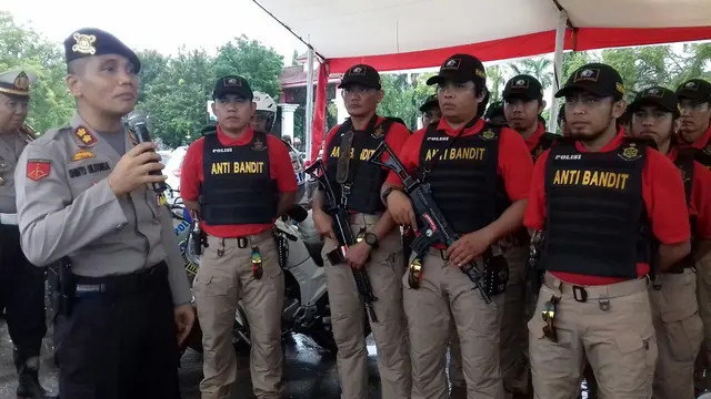 Kapolres Gowa bentuk tim anggota tim anti bandit (Liputan6.com/ Eka Hakim)