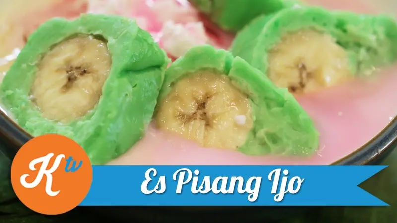 Es pisang ijo