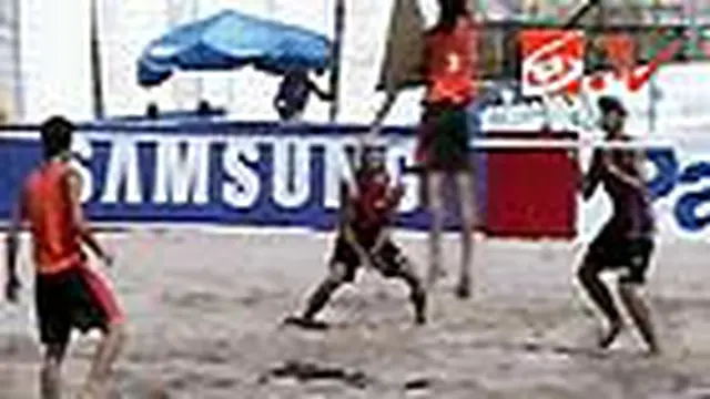 Voli Pantai Putra Raih Kemenangan