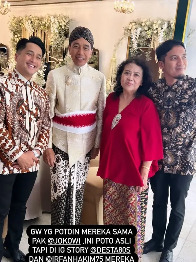 6 Potret Seleb yang Hadiri Nikahan Kaesang Pangarep dan Erina Gudono