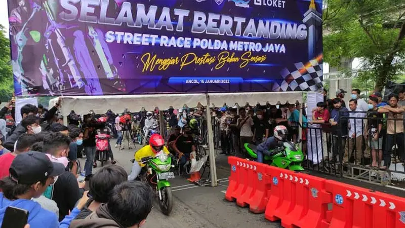 Street Race Polda Metro Jaya akan digelar secara reguler (Septian/Liputan6)
