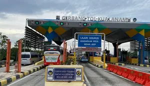 Sejumlah ruas tol yang dikoordinatori oleh Jasamarga Nusantara Tollroad Regional Division (JNT) mencatat kenaikan volume lalu lintas (lalin) di sejumlah ruas tol luar Pulau Jawa. (Foto: Jasa Marga)