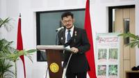 Mentan Syahrul Yasin Limpo membuka talkshow komoditas Porang yang memiliki potensi besar terhadap perkembangan ekspor produk pertanian nasional.