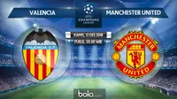 Liga Champions 2018 Valencia Vs Manchester United (Bola.com/Adreanus Titus)