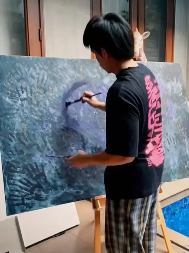 Atta Halilintar hobi melukis (Instagram/attahalilintar)