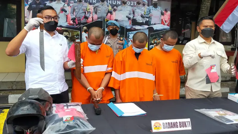 Komplotan Begal Bersenjata Tajam di Kota Malang Dibekuk