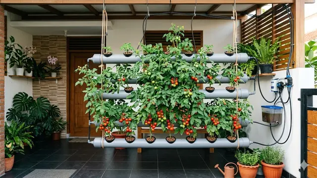 Ide Kebun Tomat Rampai Gantung untuk Rumah Tanpa Halaman