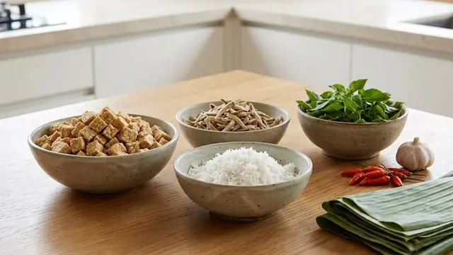 Resep botok tempe teri kemangi