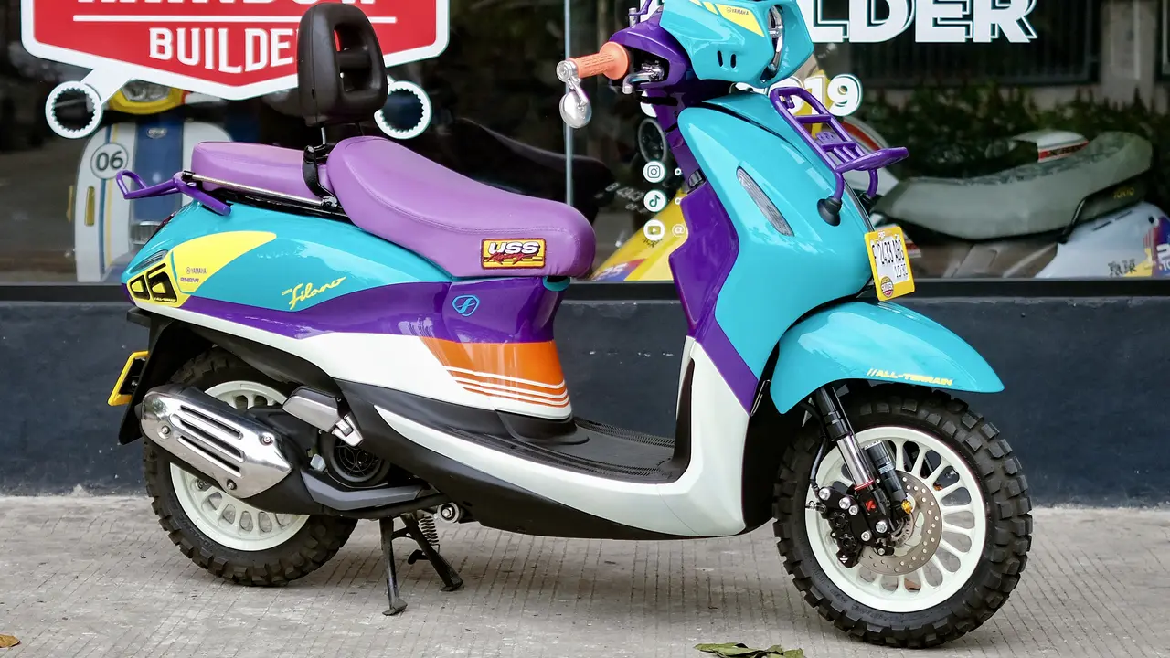 Kalcer Abis, Yamaha Grand Filano Disulap dengan Gaya Urban Rally 80-an (ist)