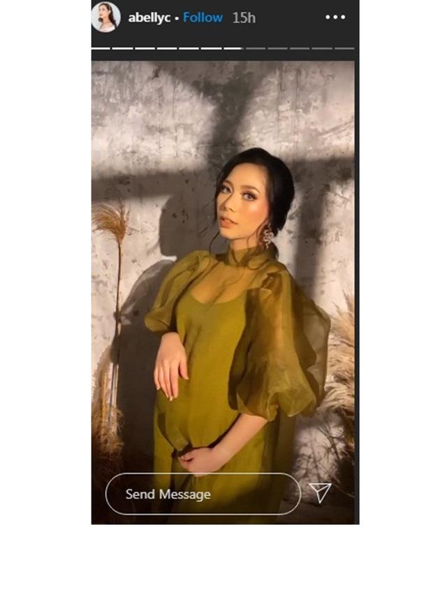 7 Gaya  Maternity Shoot Abel Cantika, Tampil Memesona saat Hamil Tua