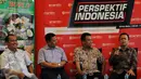 Ketua Populi Center, Dr.Nico Harjanto, Wakil Sekjen PKS, Mardani Ali Sera, Moderator Ichan Loulembah, Jubir Poros Partai Golkar, Andi Harianto Sinulingga, saat diskusi tentang kas parpol, Jakarta, Sabtu (9/1/2016). (Liputan6.com/Helmi Afandi) 