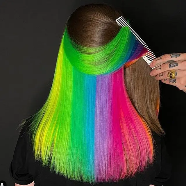 rambut pelangi