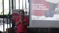 Direktur Utama Smartfren, Merza Fachys, ditemui di acara peluncuran MiFi Andromax dan Halal Bihalal Smartfren di Jakart, Rabu (27/7/2016). Liputan6.com/Mochamad Wahyu Hidayat