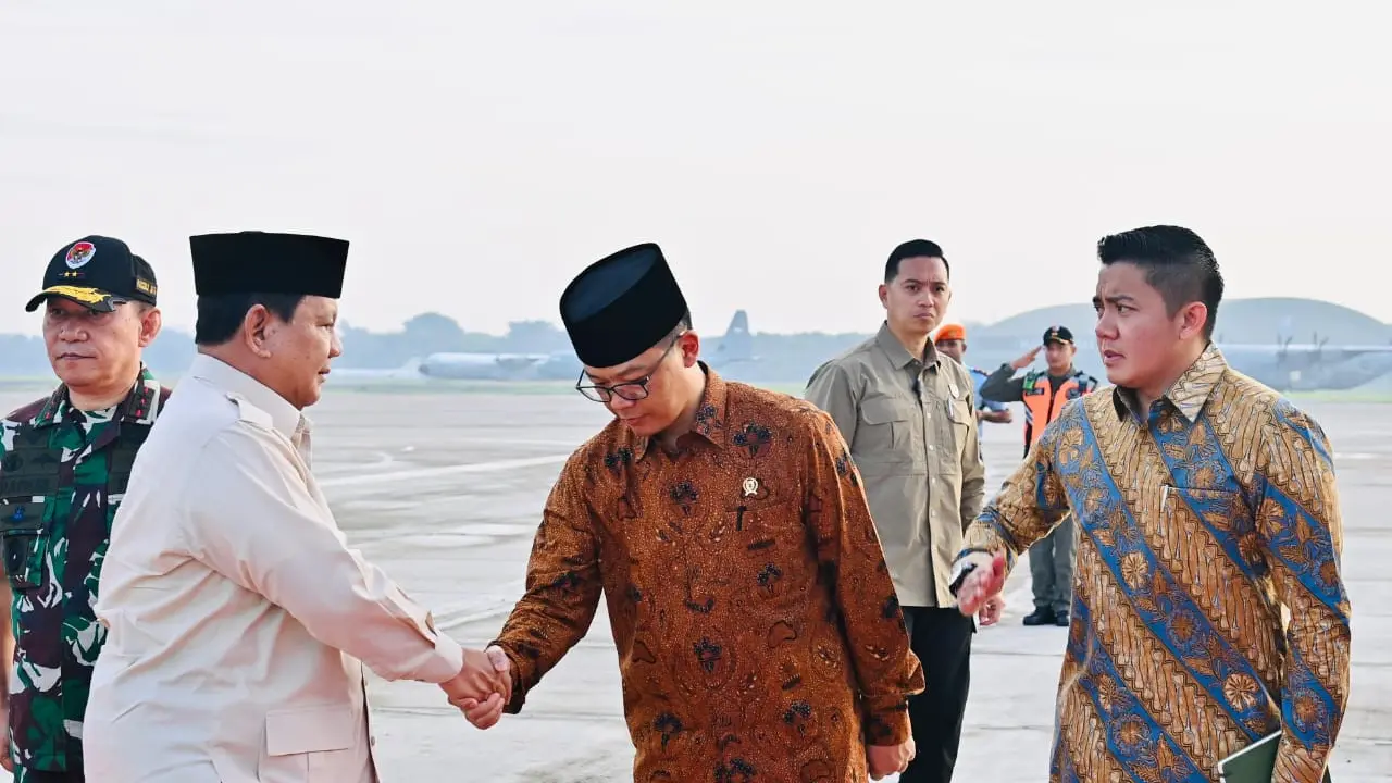 Presiden Prabowo Subianto bertolak ke Brunei Darussalam untuk melakukan kunjungan kenegaraan, Rabu (14/5/2025).